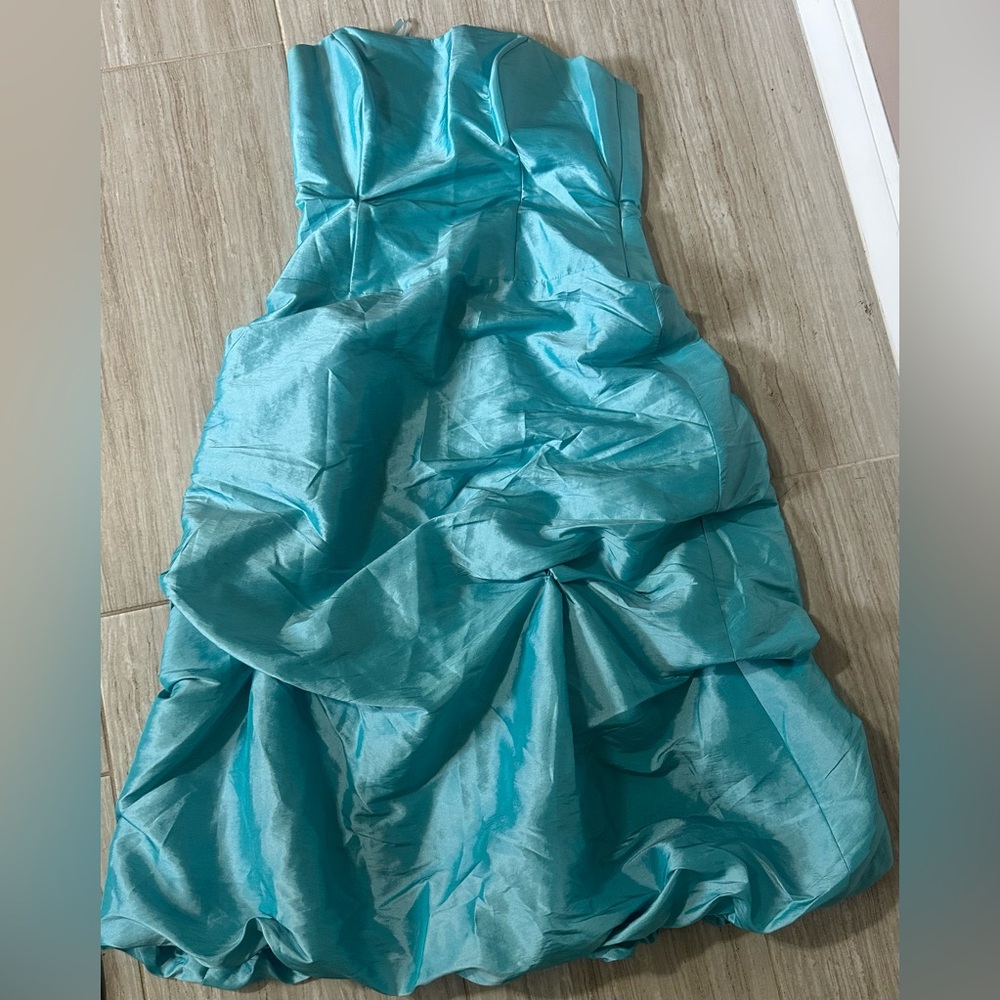 DaVinci Turquoise Strapless Dress